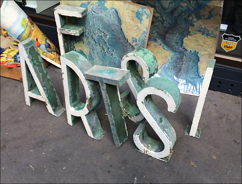 Old letters, brocante, rue Laumière; pic: Cynthia Rose
