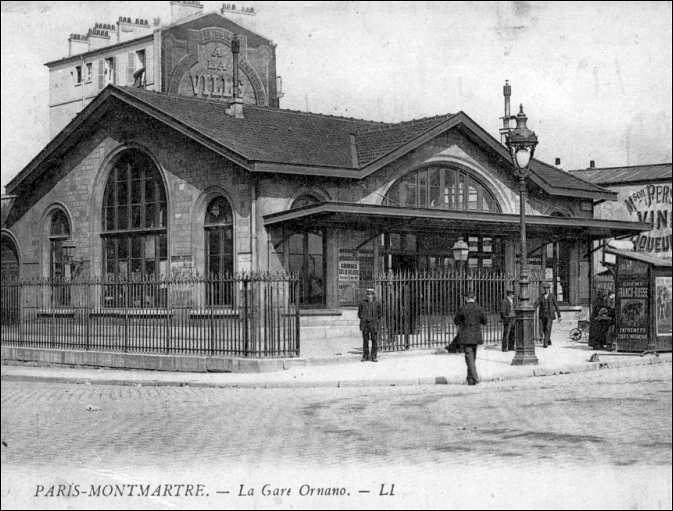 Gare du Boulevard Ornano (built 1878)'; pic: Amis de la petite ceinture