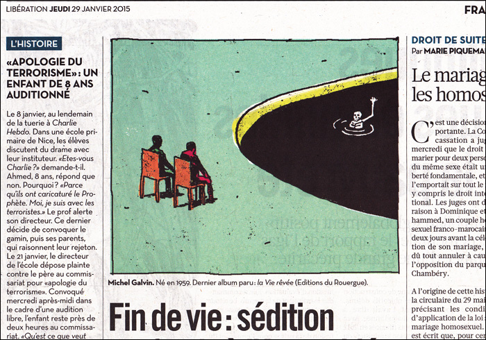 Debate on assisted suicide; pic by Michel Galvin